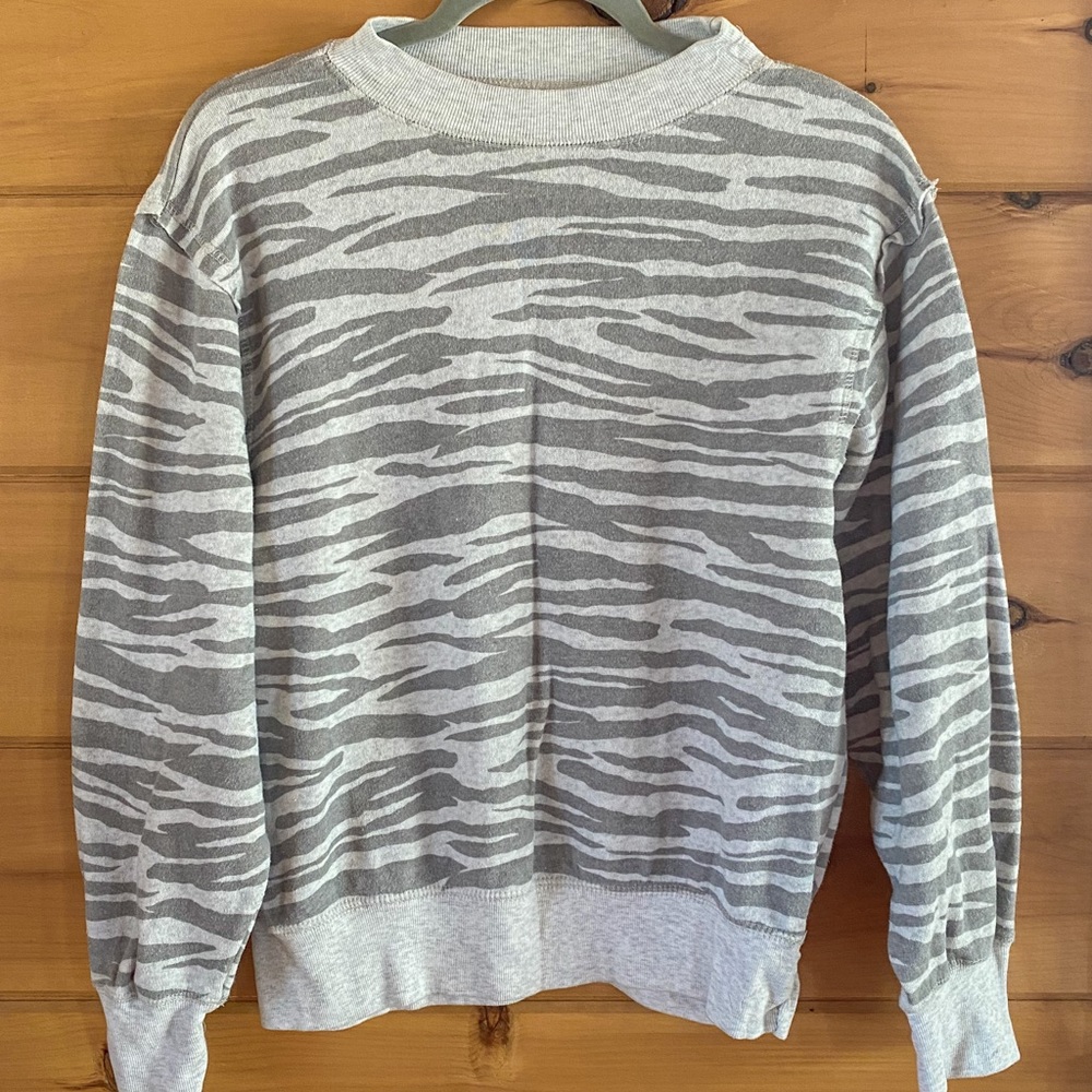 Zebra print Crewneck